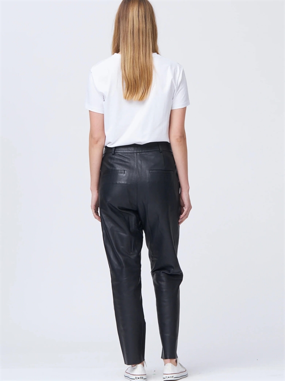 Ivy Copenhagen Ali Kylie Leather Bukser, Sort 